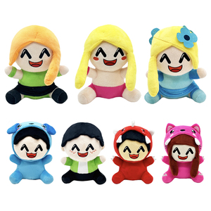 卸売人気OMZぬいぐるみマルチカラー楽しいコンパニオン遊ぶぬいぐるみ笑顔式人形 - Product Image 2