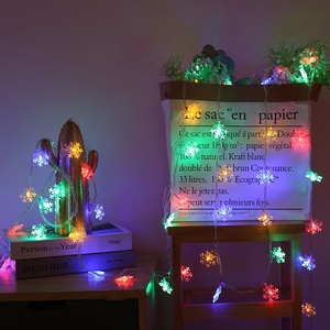 ไฟสาย LED เกล็ดดาวสำหรับตกแต่งกลางแจ้งและตั้งแคมป์สีสันสดใสไฟคริสต์มาสกันน้ำกลางแจ้ง - Product Image 4