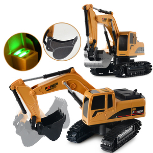 <span class=keywords><strong>1</strong></span>:<span class=keywords><strong>24</strong></span> RCショベルおもちゃ5CHおよび6CHエンジニアリング車両電気合金車リモコンクローラーショベルおもちゃ子供用