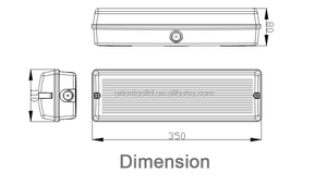 OT-OLB3-18RST akıllı LED acil bölme ışık kendi kendini test uzaktan test - Product Image 6