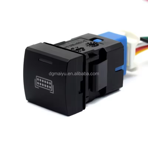 Quảng trường 22x22mm DC 12V 3A Xe Dẫn thanh ánh sáng Dash đẩy nút chuyển đổi cho TOYOTA 150 loạt gdj150r Landcruiser Prado - Product Image 6