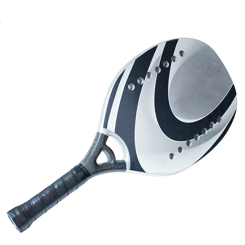 Padel Paddle Hot Selling Beach Padel Tennis Racket Aanpasbare Glasvezel Koolstofvezel Strand Tennis Paddle