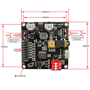 12V/24VパワーSupply10W/20W音声再生モジュール8MバイトフラッシュストレージMP3音楽プレーヤーArduino用 - Product Image 4