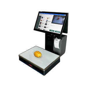 30kg di bilancia bilancia a doppio Display Touch Screen con ricevuta di codice a barre stampante PC bilance per prodotti freschi negozio di carne - Product Image 4