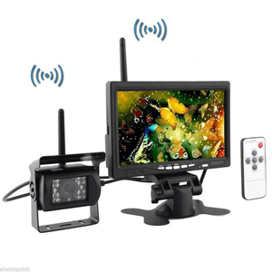 Monitor inalámbrico HD de 7 pulgadas para coche, sistema de cámara de visión trasera inversa para autobús, camión, Ayuda de marcha atrás - Product Image 1