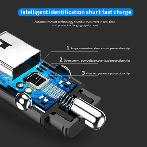 迷你汽车充电器A + C插座适配器3.1A快速充电PD Usb C汽车充电器QC3.0适配器双端口C型汽车充电器 - Product Image 5