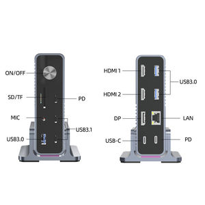 15 in 1 HDMI USB C 3.2 100W Charge DP 4K RJ45 1000M USB 3.0 <strong>Adapter</strong> for <strong>Notebook</strong> Laptops Type C Hub USB Docking Station - Product Image 1