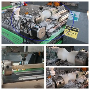 Enrutador CNC giratorio automático de 4 ejes, perfil giratorio 3D 3D para grabado de aluminio, sistema de Control Syntec, componentes de núcleo de Motor de engranaje - Product Image 4
