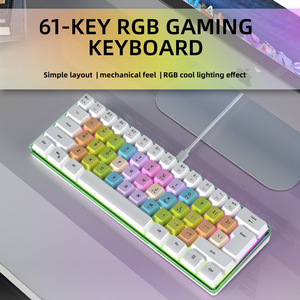 SAMA OEM工厂批发RGB 60% 游戏机械触摸感觉键盘61键彩虹游戏键盘 - Product Image 2