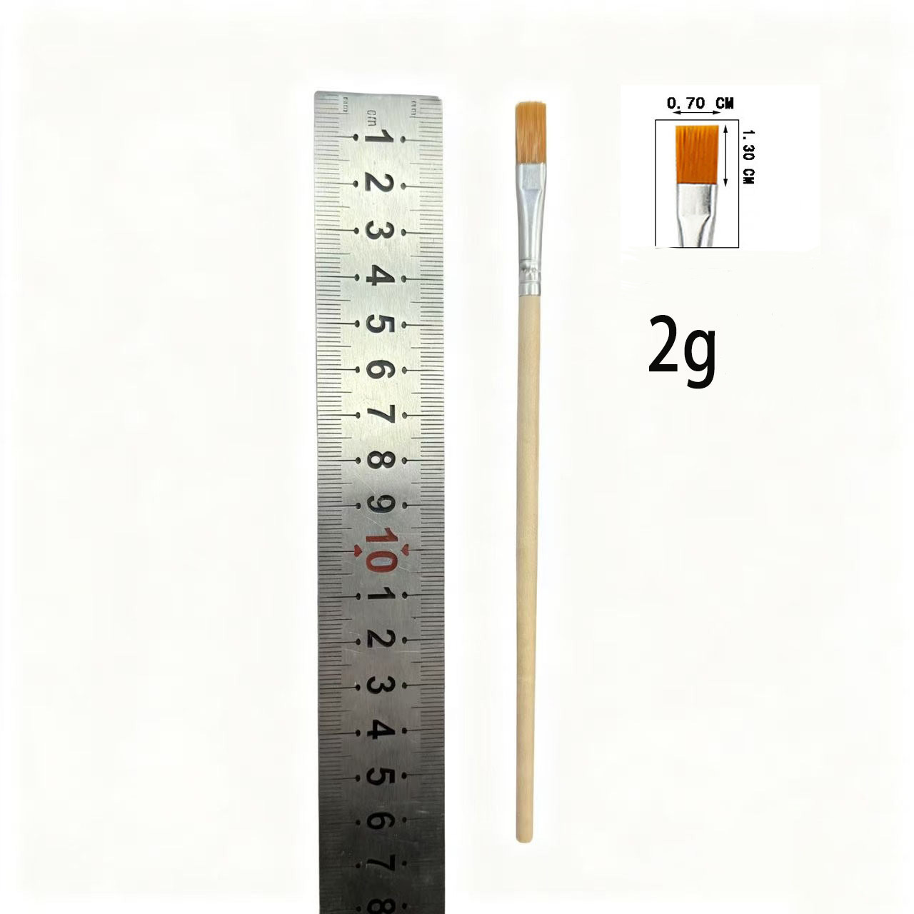 16.5 cm wooden pole with flat head