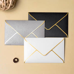 Recycelter kunden spezifischer quadratischer kleiner schwarzer Kraftpapierumschlag-Einladung umschlag mit Knopf verschluss - Product Image 6