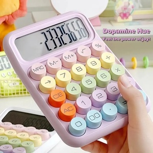Ins Candy Color Calculadora Pantalla grande Botones mecánicos Dot Keyboard para la escuela y la Oficina - Product Image 2