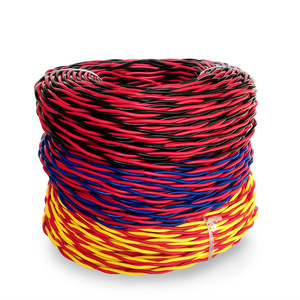 2 çekirdekli kanallar elektrik kablosu 450/750V Coprer 0.5 0.75 1 1.5 2.5mm PVC yalıtım esnek bükülmüş tel - Product Image 5