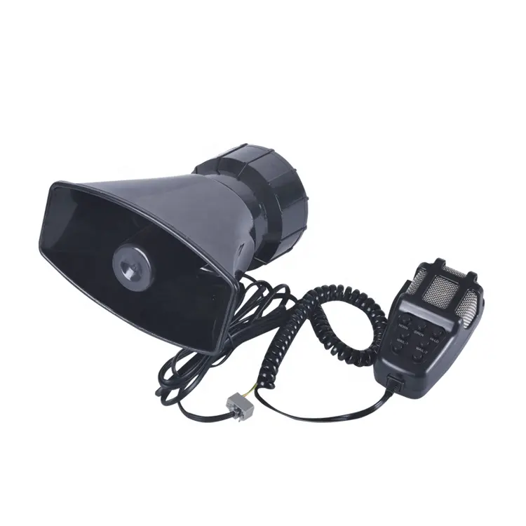 12V 100W 7 Sound 125dB Car Alarm Fire Loud Speaker Siren Horn Electric Air Horn