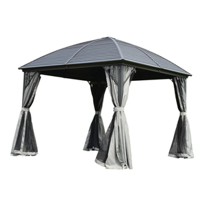 10X10 футов алюминиевая и стальная Хардтоп беседка с москитной сеткой - Product Image 1