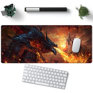 Alfombrilla de escritorio japonesa Dragon Castle Desk Pad Keyboard Pad Laptop Computer Mouse Keyboard - Product Image 4
