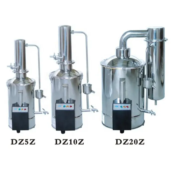 DZ5Z/DZ10Z/DZ20Z Lab dispositivos eléctricos de acero inoxidable agua destilada (sin Control de agua), destilador de agua