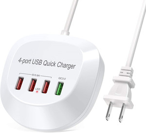 5V 4A 7.2A 4 Port 18w 36w Qc3.0 Fast Charging Desk Placed Multi Usb Charger 4-port Usb Charging Station <strong>US</strong> EU UK <strong>AU</strong> <strong>Plug</strong> - Product Image 1