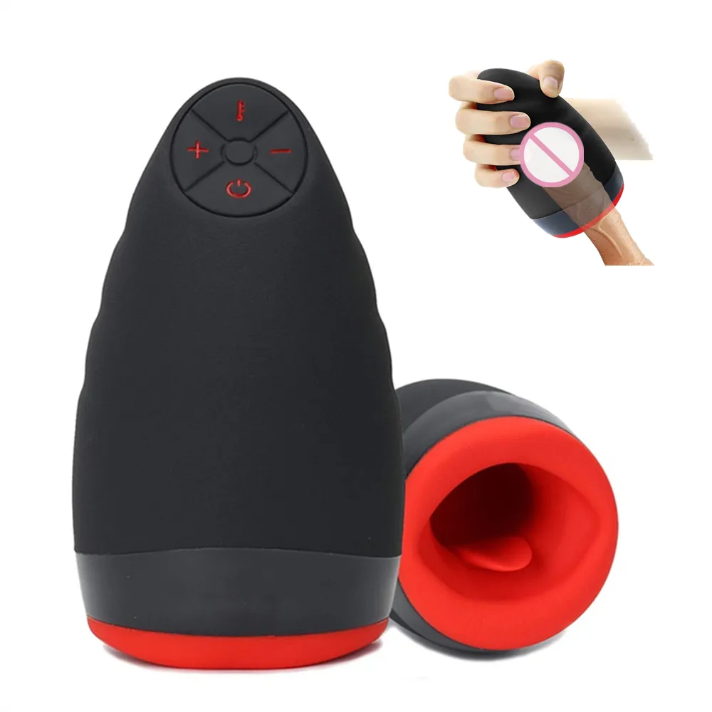 Vibrator Blasen Masturbation Cup Heizung Mastur bator Silikon Sexspielzeug Männlich Masturbieren Spielzeug