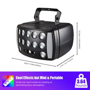 Fabrika doğrudan 50W hibrid sahne ışık 2x10W quad-çip + 16x5050 LED Chaser & lazer DMX512 15CH otomatik/ses modu için kulüp/parti - Product Image 2