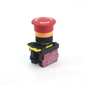 IP65 su geçirmez acil Stop döner düğme anahtarı ile ABILKEEN acil Stop kafa plastik döner basmalı düğme anahtarı 1NO1NC - Product Image 1
