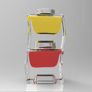 ハイフリント212ml314mlセルフスタッキングスタッカブルスパイスジャムガラスハニージャー、金属蓋付き - Product Image 1