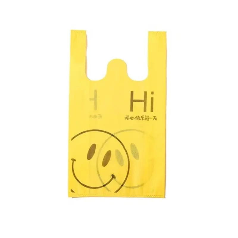 Wholesaler High Quality Eco-friendly Material Non Woven Shopping Tote T-shirt Bag With Printing