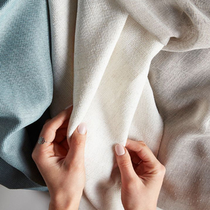 195gsm 100% <span class=keywords><strong>Linen</strong></span> vải mult-màu Breathable dệt đồng bằng nhuộm mô hình Chứng Khoán sẵn sàng cho chàng trai abaya Áo sơ mi & Dresses - Product Image 1