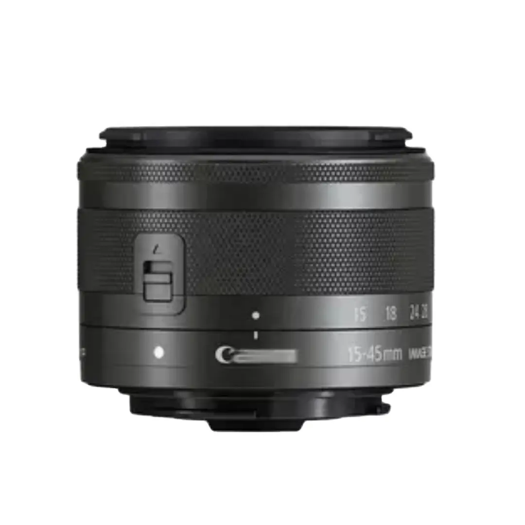 عدسة تكبير DongFu أصلية قياسية للبيع بالجملة EF-M 15-45mm f3.5-6.3 IS STM APS عدسة نصف إطار مستعملة عديمة المرآة