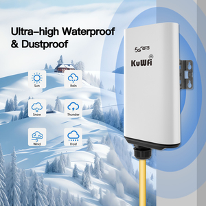 KuWFi wifi6 SA/NSA yüksek hızlı yönlendirici 5g lte cpe 2.5GE LAN portu açık 5g cpe sim kartlı router yuvası - Product Image 2