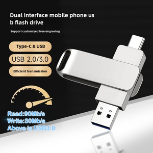 ที่ใส่แฟลชไดร์เวอร์2 in 1ที่เป็นโลหะ USB-C สูงสุด90เมกะไบต์/วินาทีและ USB USB3.0 - Product Image 4