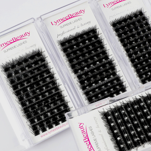 Kendinden aşılama küme Lashes düğüm ücretsiz segmentli kirpik kiti Diy küme kirpik tepsi el yapımı kirpik uzantıları küme kirpik - Product Image 2