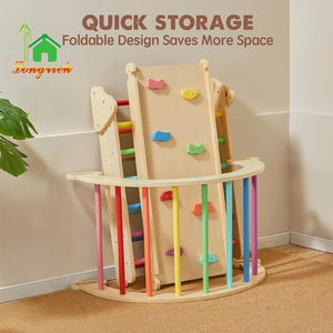 Đa chức năng cầu vồng piklers tam giác thiết lập trẻ em Montessori leo toyswooden leo piklers vòm leo khung - Product Image 2