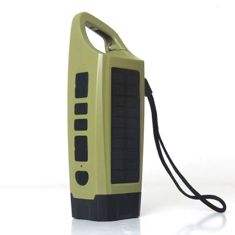 OEM ODM SOS altavoz estéreo Bluetooth radio ajustable LED pantalla FM Transmisor mejor estación de radios radio solar con bombilla