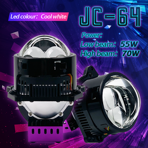 カーヘッドライトプロジェクターレンズ改造用,3.0インチ5800Kショートサイズ明るさブルーレンズ70W BI-LEDプロジェクターレンズ