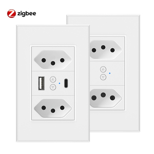 图雅WiFi Zigbee巴西智能插座20A插座，带USB C型端口语音控制巴西zigee智能插座 - Product Image 1