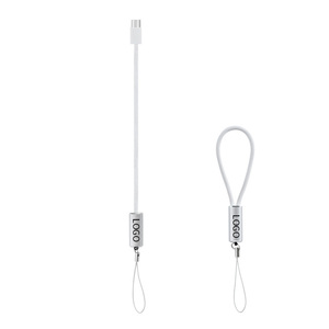Cable de datos personalizado Mini tipo C portátil de metal suave tipo C a tipo C Cable de llavero de carga rápida para viajes - Product Image 1