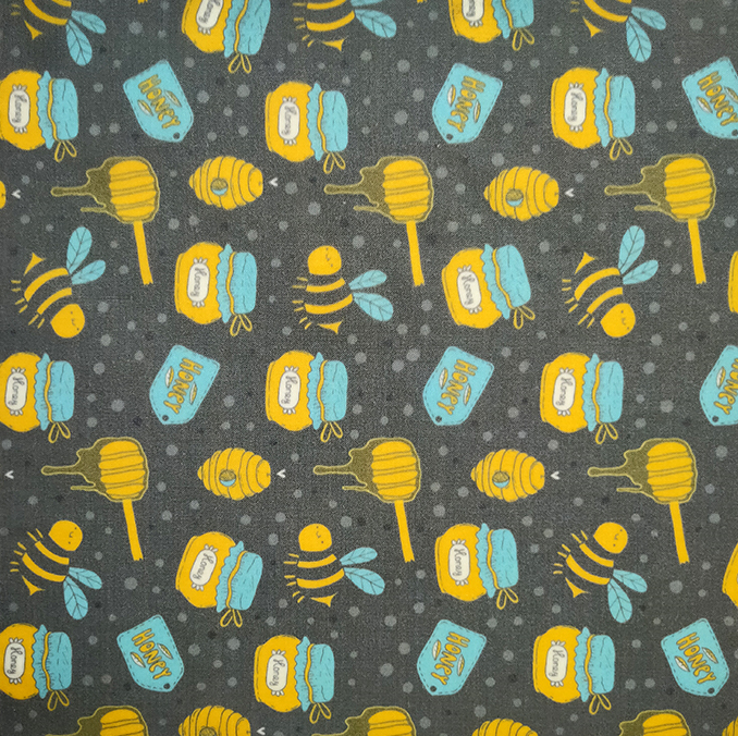 Honeycomb and bees 1
