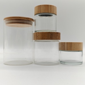 食品保存容器ガラスボトル,タイプフラット形状耐熱ガラス容器コルクシール付き - Product Image 6