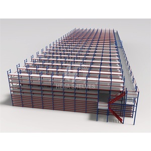 Precio de fábrica Estante de varios niveles Estante de almacenamiento personalizado Almacén Almacenamiento de varios niveles Plataforma de oficina Sistema de entresuelo de acero - Product Image 1