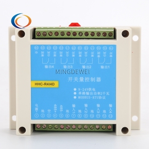 <strong>Modbus</strong> <strong>RTU</strong> <strong>Protocol</strong> 4 in 4 out Control Relay Module RS485 Switch Input And Output PLC Module - Product Image 1