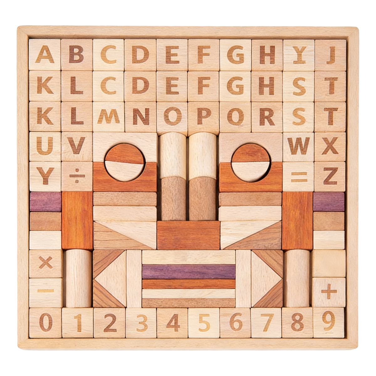 Classical digital alphabet building blocks