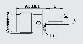 高可靠形状记忆合金母插孔焊接印刷电路板安装射频连接器 - Product Image 2