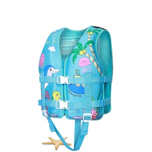 Anak perempuan anak laki-laki bayi penuh dicetak EPE busa satu potong perangkat keselamatan olahraga air apung pelampung jaket untuk perahu - Product Image 1