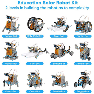 12-in-1ソーラーロボット玩具教育玩具を組み立てる子供のためのDIY建築科学実験キット - Product Image 2