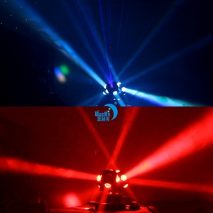 LED de tres brazos 3 cabezas 12x10W RGBW haz móvil efecto láser Luz equipo de entretenimiento para fiesta disco - Product Image 4