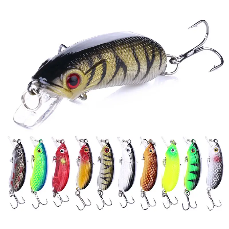 Factory Price Cute Fat Fishing Lures Baits Saltwater Lures Sea Bass Wobbly All Swim Actions for Outdoor Sports Game Fishing