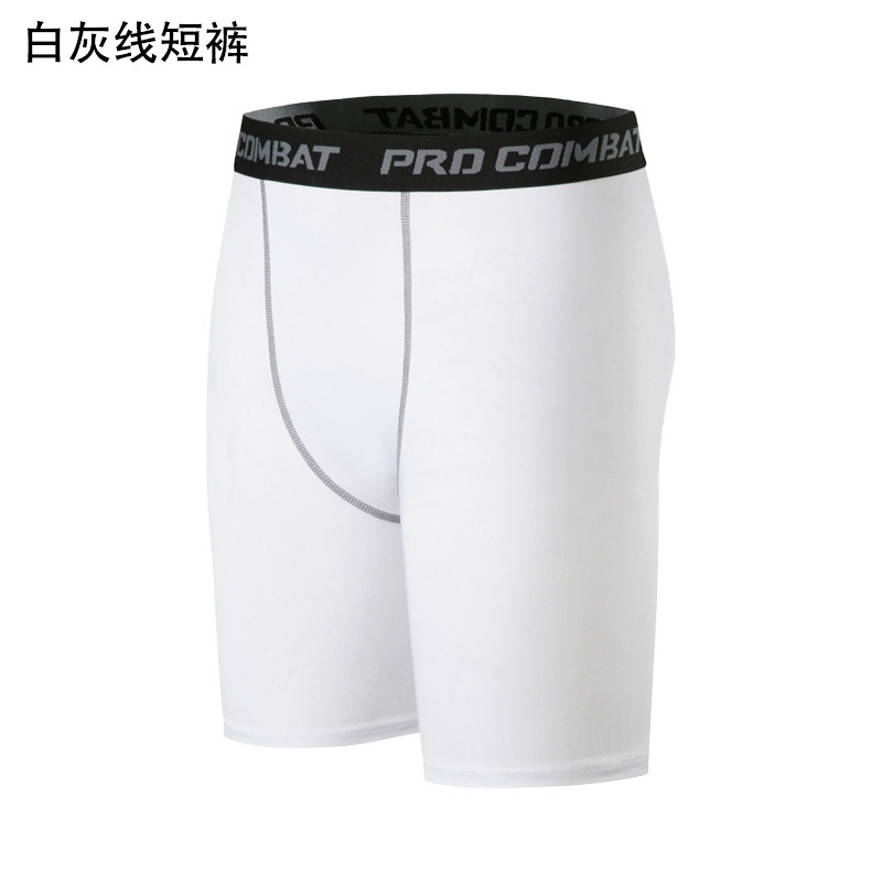 1004 white gray line shorts