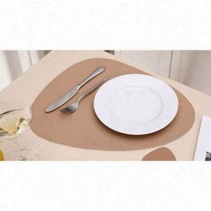 皮革Pu餐垫餐饮大型防水工厂定制Logo批发新设计桌垫 - Product Image 4