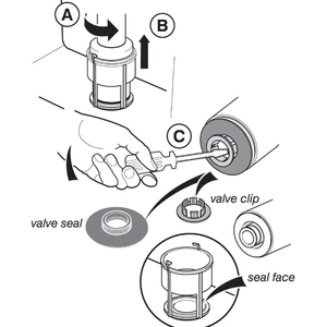 Thay thế tuôn ra con dấu van và clip cho tiêu chuẩn lý tưởng armitage Shanks tuôn ra van sv01967 - Product Image 6